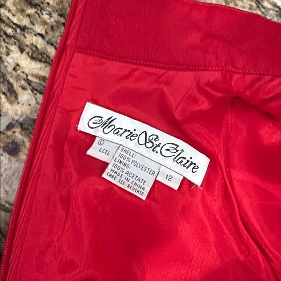 Marie St. Claire Vintage Short Sleeve Embroidered Qipao Dress Size 12 - Picture 6 of 9